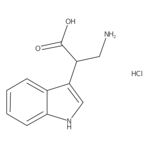 3-Amino-2-(1H-indol-3-yl)propanoic acid;hydrochloride结构式