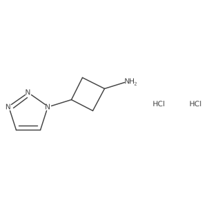 3-(Triazol-1-yl)cyclobutan-1-amine;dihydrochloride Structure