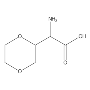 2-Amino-2-(1,4-dioxan-2-yl)acetic acid Structure