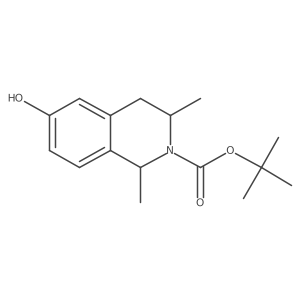 Tert-butyl 6-hydroxy-1,3-dimethyl-1,2,3,4-tetrahydroisoquinoline-2-carboxylate Structure