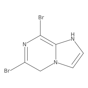 6,8-Dibromo-1,5-dihydroimidazo[1,2-a]pyrazine结构式