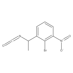 2-Bromo-1-(1-isocyanatoethyl)-3-nitrobenzene Structure