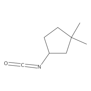 3-Isocyanato-1,1-dimethylcyclopentane结构式