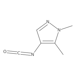 4-isocyanato-1,5-dimethyl-1H-pyrazole结构式