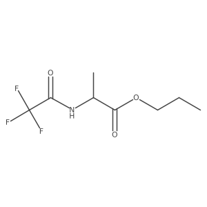 propyl 2-[(2,2,2-trifluoroacetyl)amino]propanoate结构式