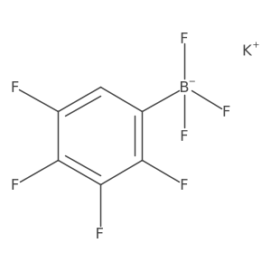 Potassium trifluoro(2,3,4,5-tetrafluorophenyl)boranuide结构式
