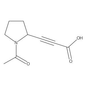 3-(1-acetylpyrrolidin-2-yl)prop-2-ynoic acid结构式