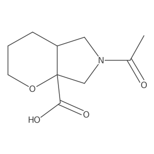 6-Acetyl-octahydropyrano[2,3-c]pyrrole-7a-carboxylic acid Structure