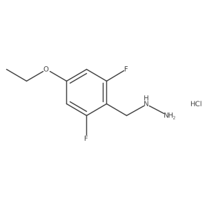 (4-Ethoxy-2,6-difluorobenzyl)hydrazine hydrochloride结构式