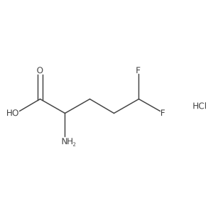 (2S)-2-amino-5,5-difluoropentanoicacidhydrochloride Structure