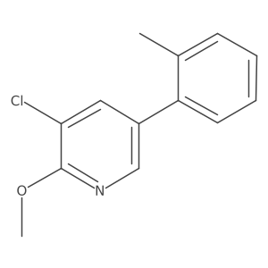 3-Chloro-2-methoxy-5-(o-tolyl)pyridine Structure