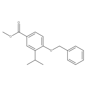 Methyl 4-(benzyloxy)-3-isopropylbenzoate结构式