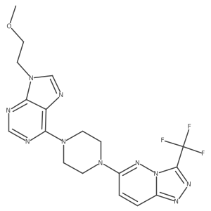 9-(2-methoxyethyl)-6-{4-[3-(trifluoromethyl)-[1,2,4]triazolo[4,3-b]pyridazin-6-yl]piperazin-1-yl}-9H-purine Structure