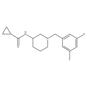 N-{1-[(3,5-difluorophenyl)methyl]piperidin-3-yl}cyclopropanecarboxamide Structure