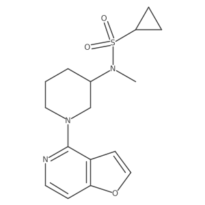N-(1-{furo[3,2-c]pyridin-4-yl}piperidin-3-yl)-N-methylcyclopropanesulfonamide Structure