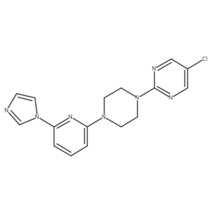 5-chloro-2-{4-[6-(1H-imidazol-1-yl)pyridin-2-yl]piperazin-1-yl}pyrimidine Structure