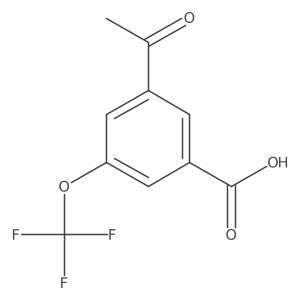 3-Acetyl-5-(trifluoromethoxy)benzoic acid结构式