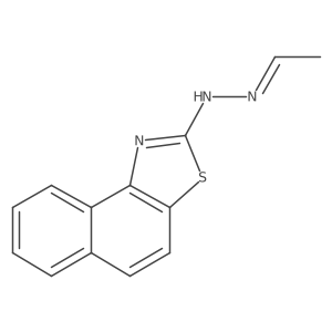 Acetaldehyde, 2-naphtho[1,2-d]thiazol-2-ylhydrazone结构式