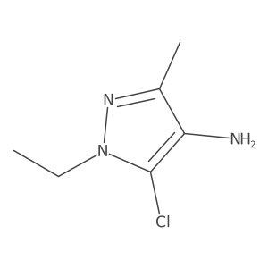 5-Chloro-1-ethyl-3-methyl-1H-pyrazol-4-amine结构式