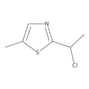 2-(1-Chloroethyl)-5-methylthiazole Structure