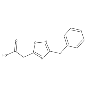 2-(3-Benzyl-1,2,4-oxadiazol-5-yl)acetic acid Structure