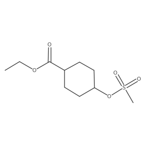 Ethyl 4-(methylsulfonyloxy)cyclohexanecarboxylate Structure