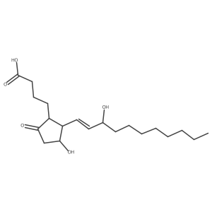 4-((1R,2R,3R)-3-Hydroxy-2-((1E,3S)-3-hydroxy-1-undecen-1-yl)-5-oxocyclopentyl)butanoic acid结构式
