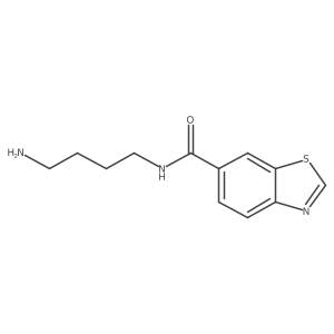 N-(4-Aminobutyl)-6-benzothiazolecarboxamide Structure