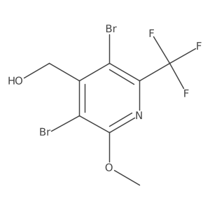 [3,5-Dibromo-2-methoxy-6-(trifluoromethyl)pyridin-4-yl]methanol Structure