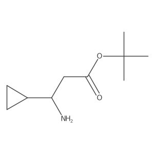 tert-butyl (3S)-3-amino-3-cyclopropylpropanoate结构式