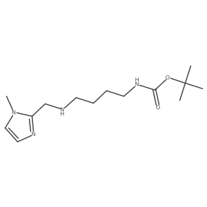 {4-[(1-methyl-1H-imidazol-2-ylmethyl)-amino]-butyl}-carbamic acid tert-butyl ester结构式