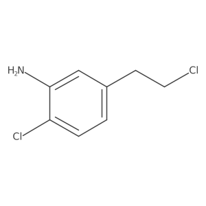 2-Chloro-5-(2-chloroethyl)aniline Structure