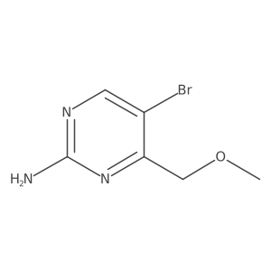 5-Bromo-4-(methoxymethyl)-2-pyrimidinamine结构式