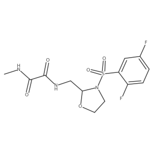 N'-[[3-(2,5-difluorophenyl)sulfonyloxazolidin-2-yl]methyl]-N-methyl-oxamide Structure