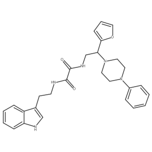 N1-(2-(1H-indol-3-yl)ethyl)-N2-(2-(furan-2-yl)-2-(4-phenylpiperazin-1-yl)ethyl)oxalamide Structure