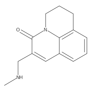 2-((methylamino)methyl)-6,7-dihydropyrido[3,2,1-ij]quinolin-3(5H)-one Structure