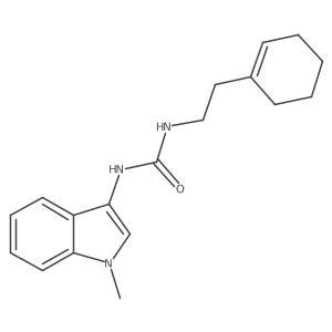 1-[2-(cyclohex-1-en-1-yl)ethyl]-3-(1-methyl-1H-indol-3-yl)urea Structure