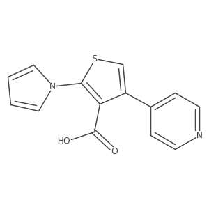 4-Pyridin-4-yl-2-(1H-pyrrol-1-yl)thiophene-3-carboxylic acid Structure