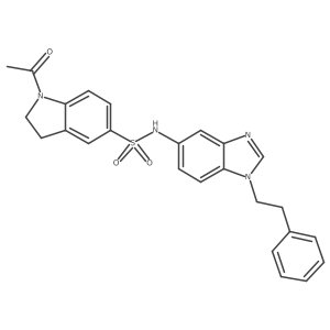 1-acetyl-N-[1-(2-phenylethyl)-1H-benzimidazol-5-yl]-5-indolinesulfonamide Structure