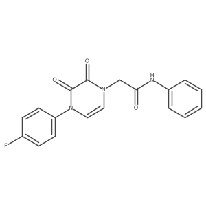 2-[4-(4-fluorophenyl)-2,3-dioxo-1,2,3,4-tetrahydropyrazin-1-yl]-N-phenylacetamide Structure
