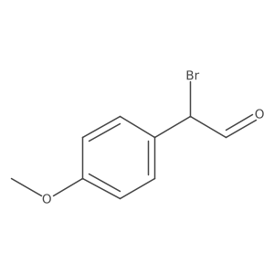 2-Bromo-2-(4-methoxyphenyl)acetaldehyde Structure