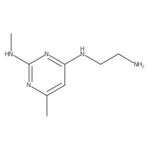 N4-(2-aminoethyl)-N2,6-dimethylpyrimidine-2,4-diamine结构式