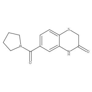 6-(Pyrrolidine-1-carbonyl)-2H-benzo[b][1,4]thiazin-3(4H)-one结构式