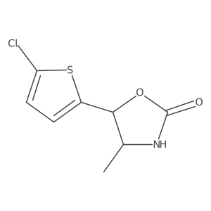 (4S,5S)-5-(5-Chloro-2-thienyl)-4-methyl-2-oxazolidinone Structure