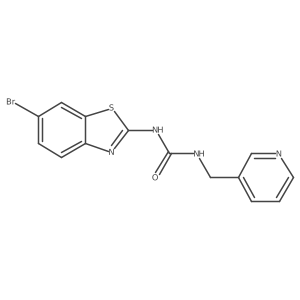 1-(6-Bromobenzo[d]thiazol-2-yl)-3-(pyridin-3-ylmethyl)urea结构式