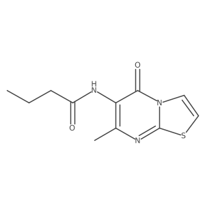 N-(7-methyl-5-oxo-5H-thiazolo[3,2-a]pyrimidin-6-yl)butyramide Structure