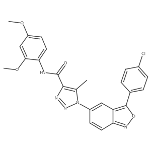 1-[3-(4-chlorophenyl)-2,1-benzoxazol-5-yl]-N-(2,4-dimethoxyphenyl)-5-methyl-1H-1,2,3-triazole-4-carboxamide Structure