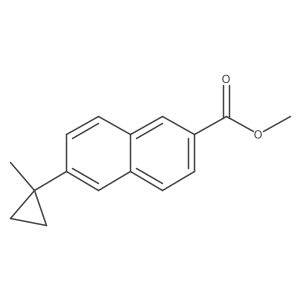 Methyl 6-(1-methylcyclopropyl)-2-naphthoate Structure