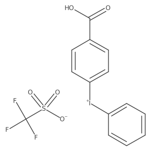 (4-Carboxyphenyl)(phenyl)iodonium triflate Structure