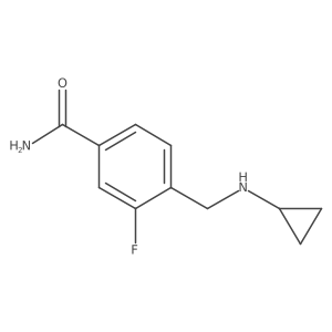 4-[(Cyclopropylamino)methyl]-3-fluorobenzamide结构式